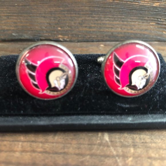 CUFFLINKS for formal shirt - OTTAWA SENATORS  NHL HOCKEY Cuff Links Prom Groom - Picture 1 of 7